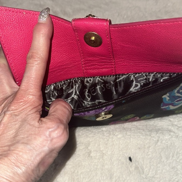 Betsy Johnson, black and Pink Women's Wallet - Picture 5 of 5